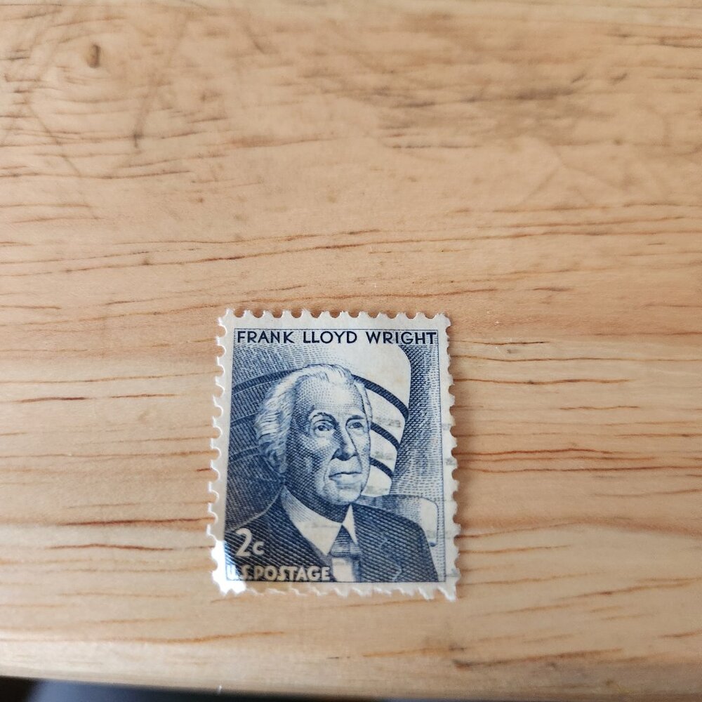 1966 Frank Lloyd Wright stamp uncancelled